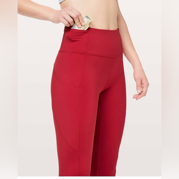 Lululemon Fast and Free Leggings with 25” inseam- Like New - Picture 2 of 4
